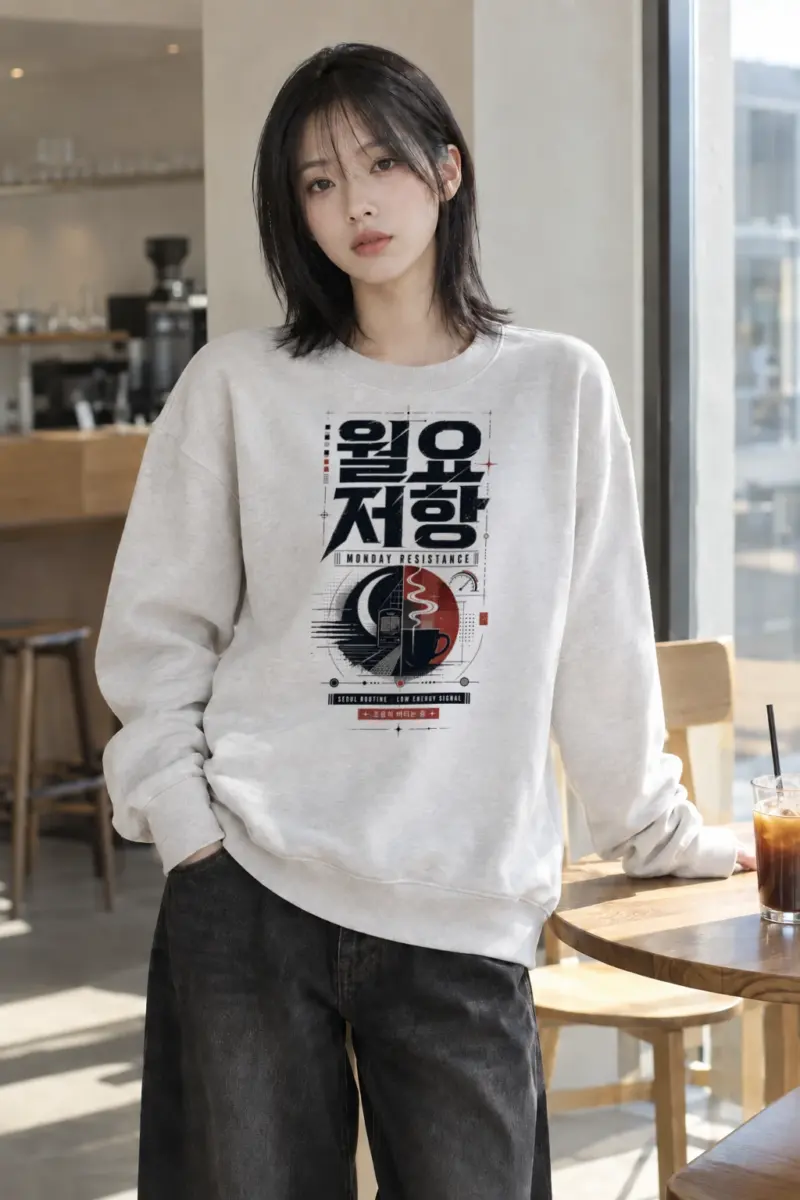 “Monday Resistance” Heavy Blend Unisex Crewneck Sweatshirt | Gildan 18000