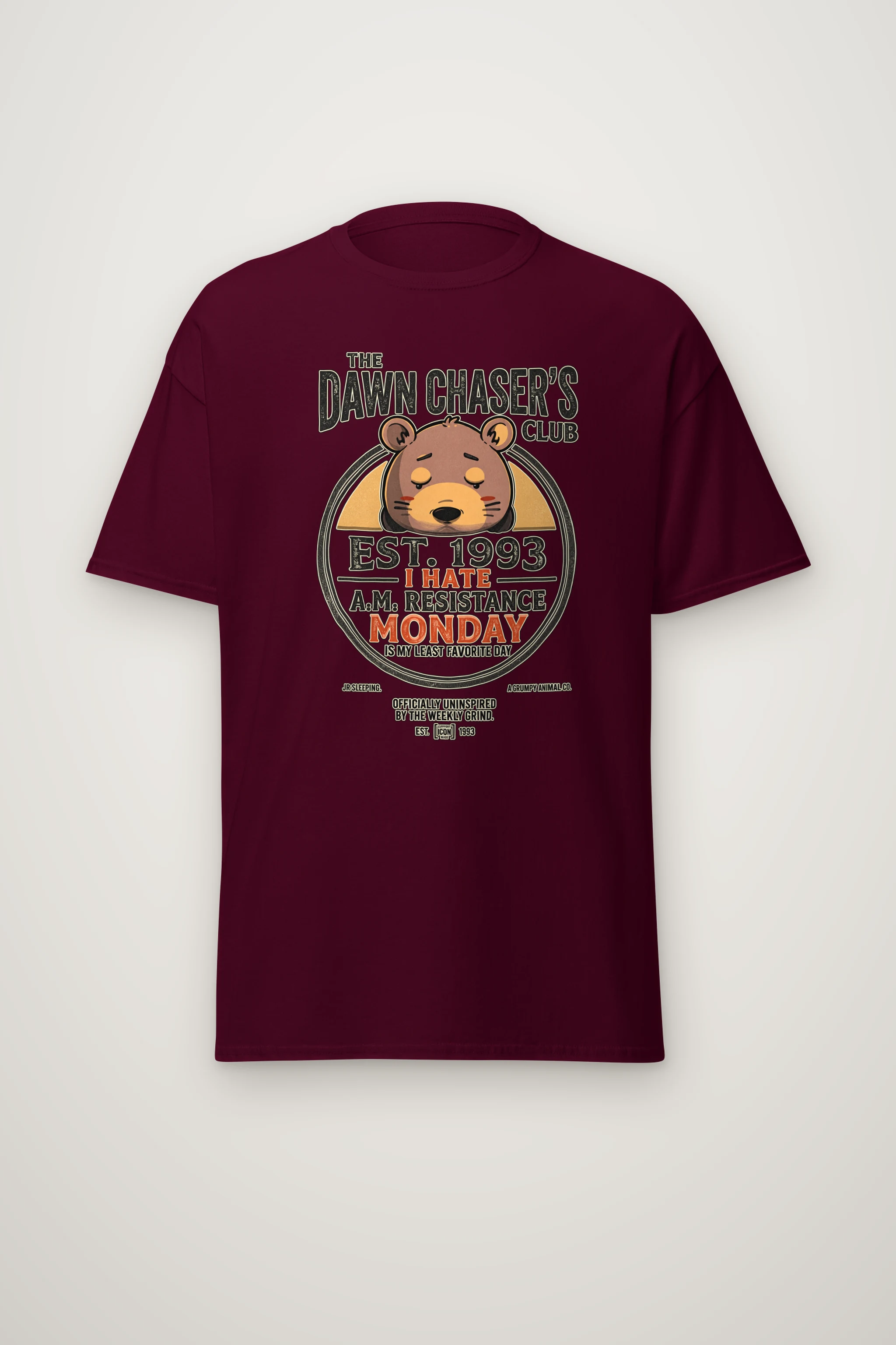 "Monday Resistance" Heavyweight Unisex Crewneck T-shirt