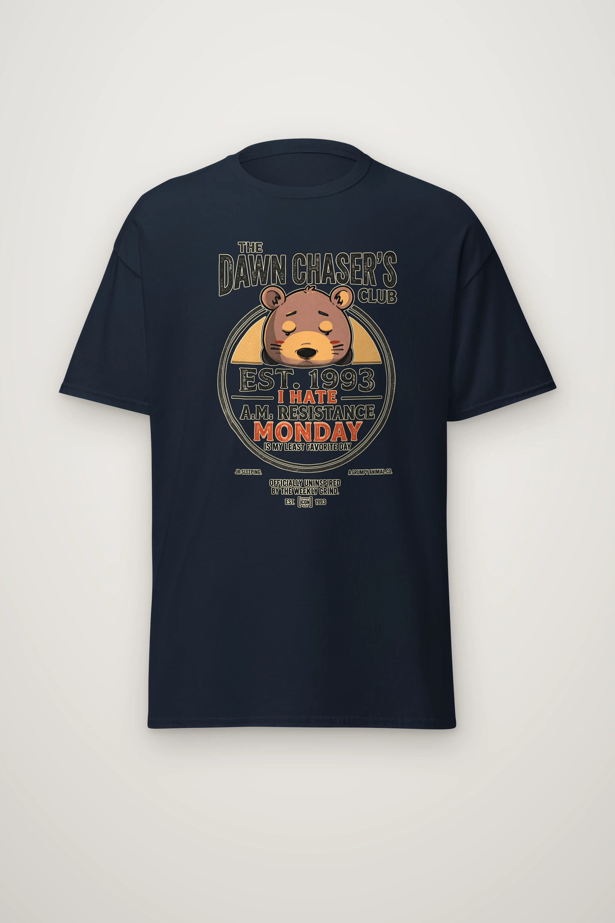 "Monday Resistance" Heavyweight Unisex Crewneck T-shirt
