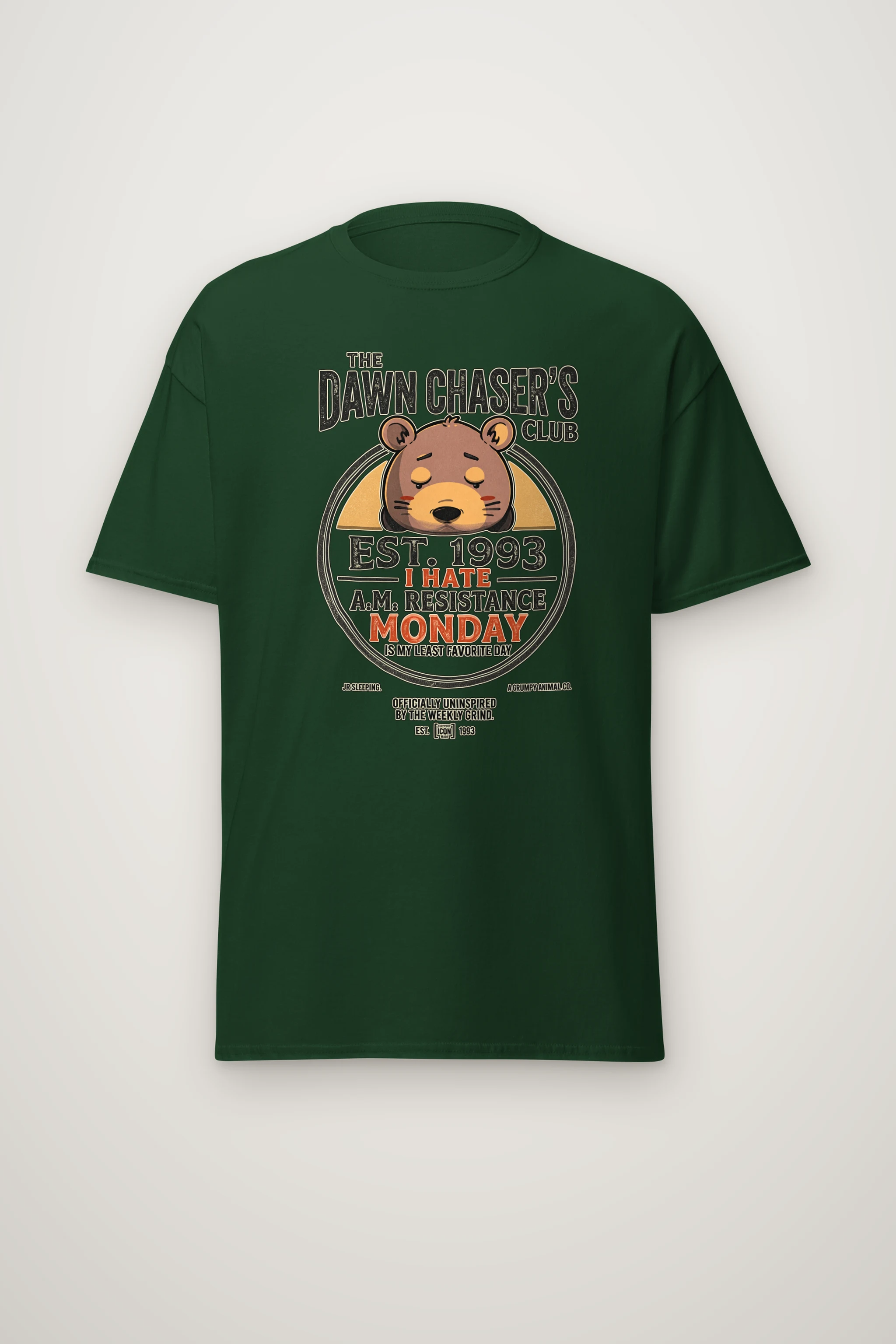 "Monday Resistance" Heavyweight Unisex Crewneck T-shirt