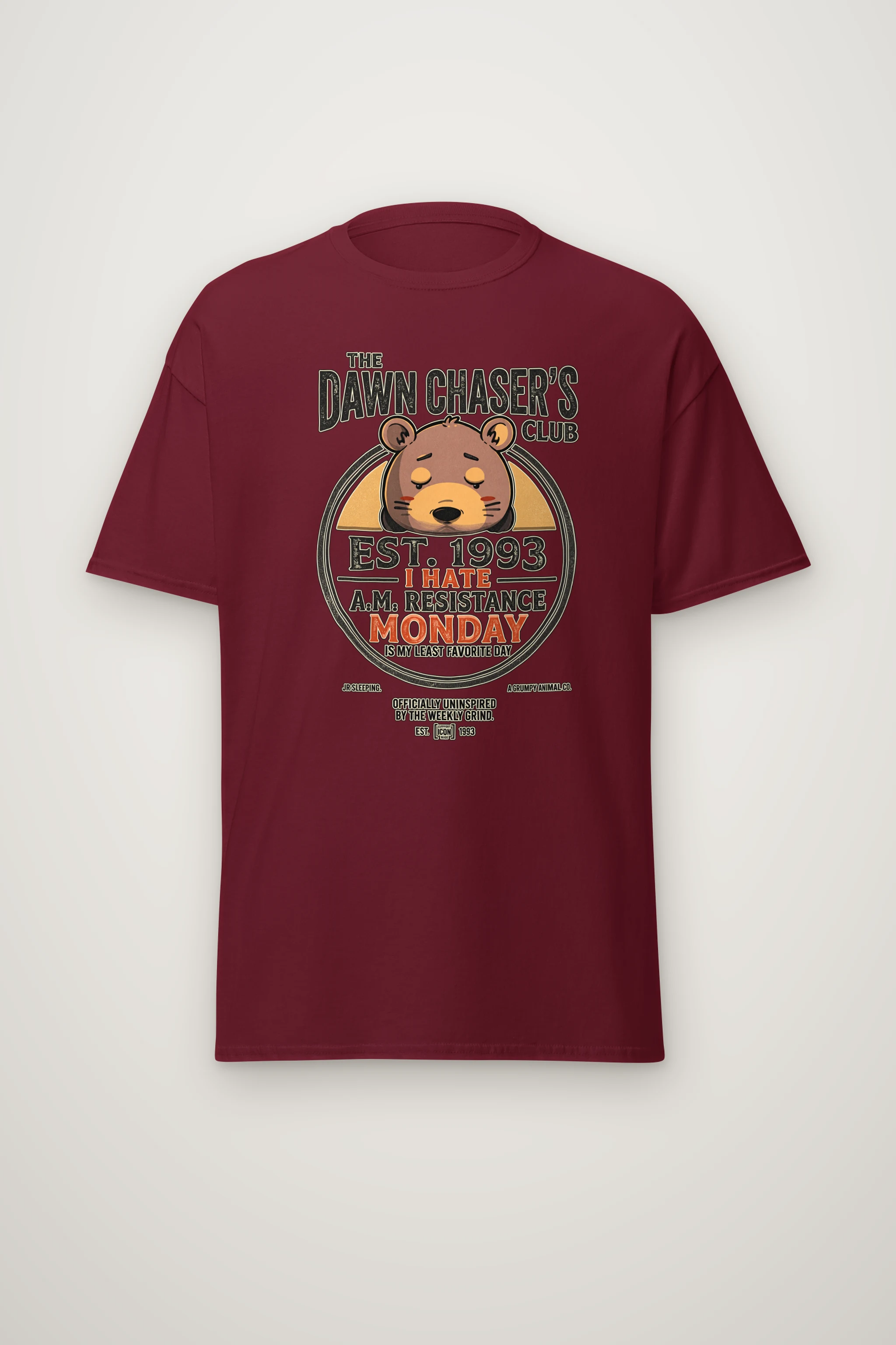 "Monday Resistance" Heavyweight Unisex Crewneck T-shirt