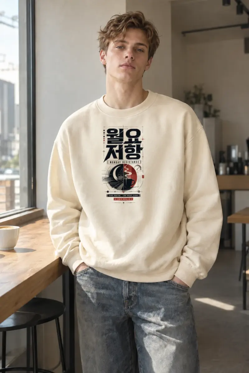 "Monday Resistance" Unisex Sponge Fleece Crewneck Sweatshirt | Bella + Canvas 3901