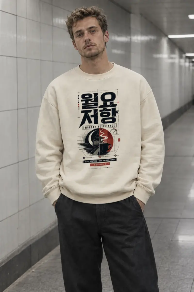 "Monday Resistance" Unisex Sponge Fleece Crewneck Sweatshirt | Bella + Canvas 3901