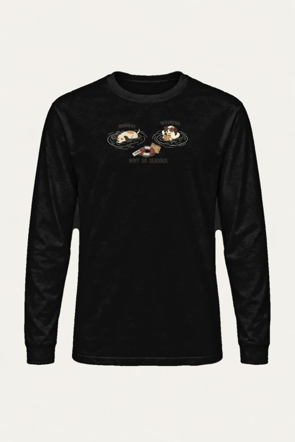 "Monday Weekend Dogs" Unisex Longsleeve T-shirt | Gildan 2400