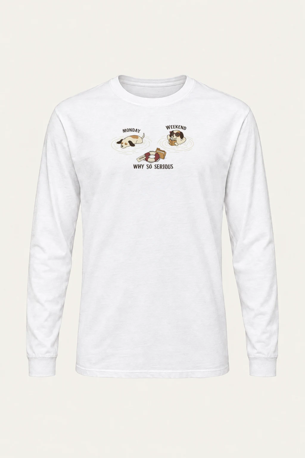 "Monday Weekend Dogs" Unisex Longsleeve T-shirt | Gildan 2400