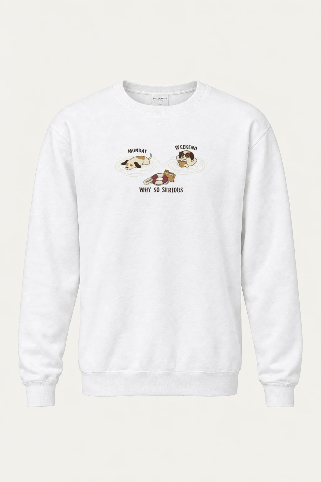"Monday Weekend Mood" Heavy Blend Unisex Crewneck Sweatshirt | Gildan 18000