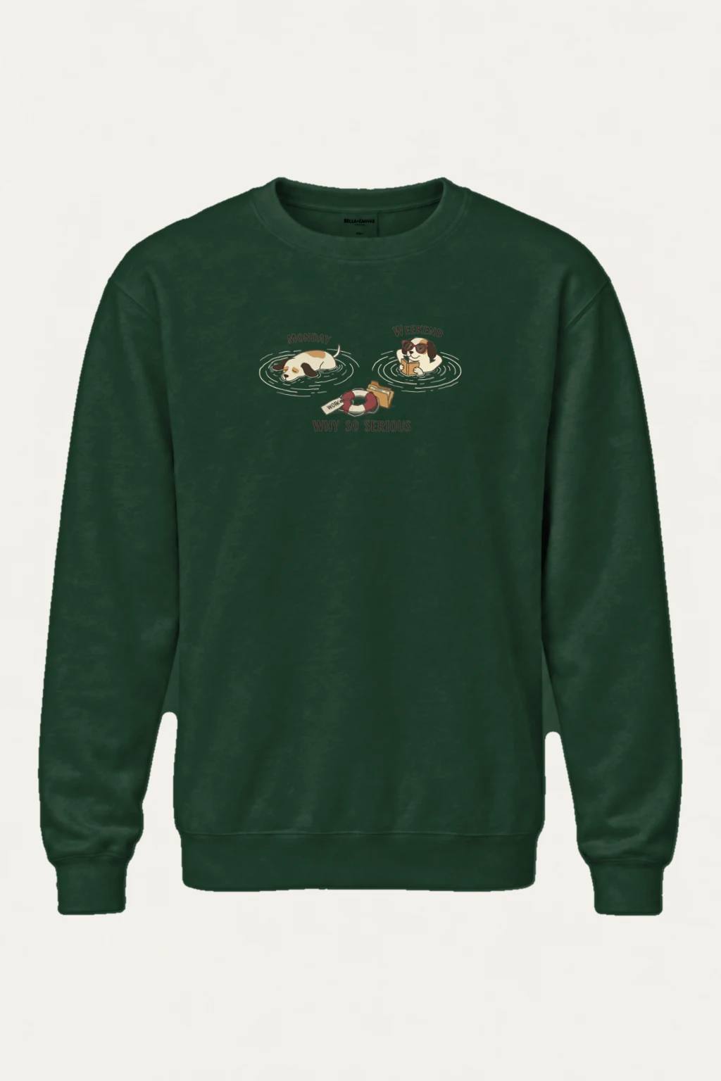 "Monday Weekend Mood" Heavy Blend Unisex Crewneck Sweatshirt | Gildan 18000