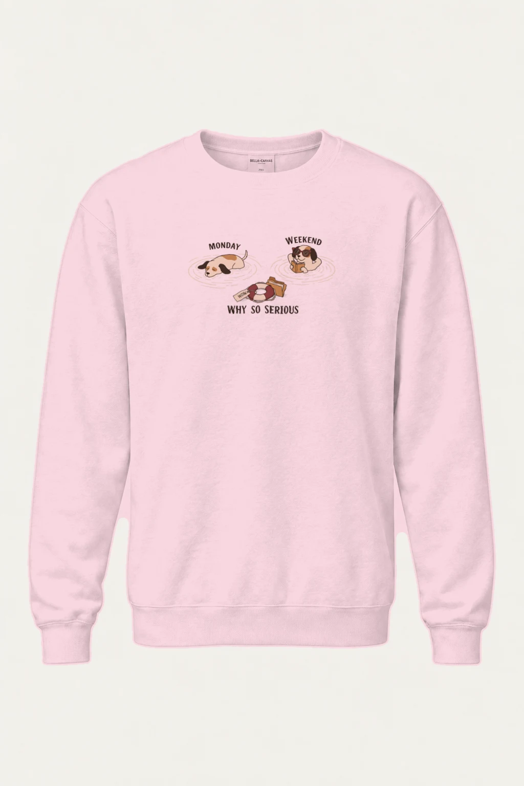 "Monday Weekend Mood" Heavy Blend Unisex Crewneck Sweatshirt | Gildan 18000