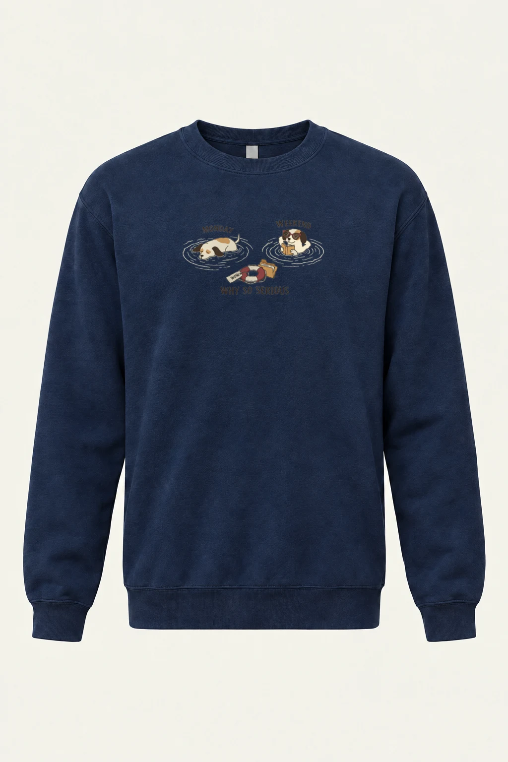 "Monday Weekend Mood" Heavy Blend Unisex Crewneck Sweatshirt | Gildan 18000
