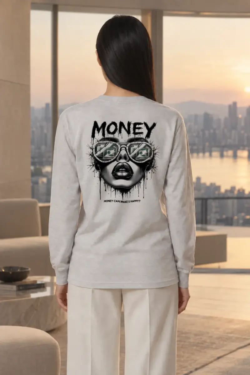 "Money Questions" Unisex Longsleeve T-shirt | Gildan 2400
