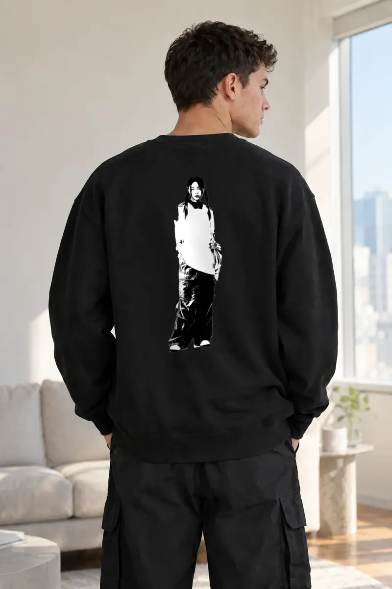 "Monochrome Dress Sketch" Heavy Blend Unisex Crewneck Sweatshirt | Gildan 18000