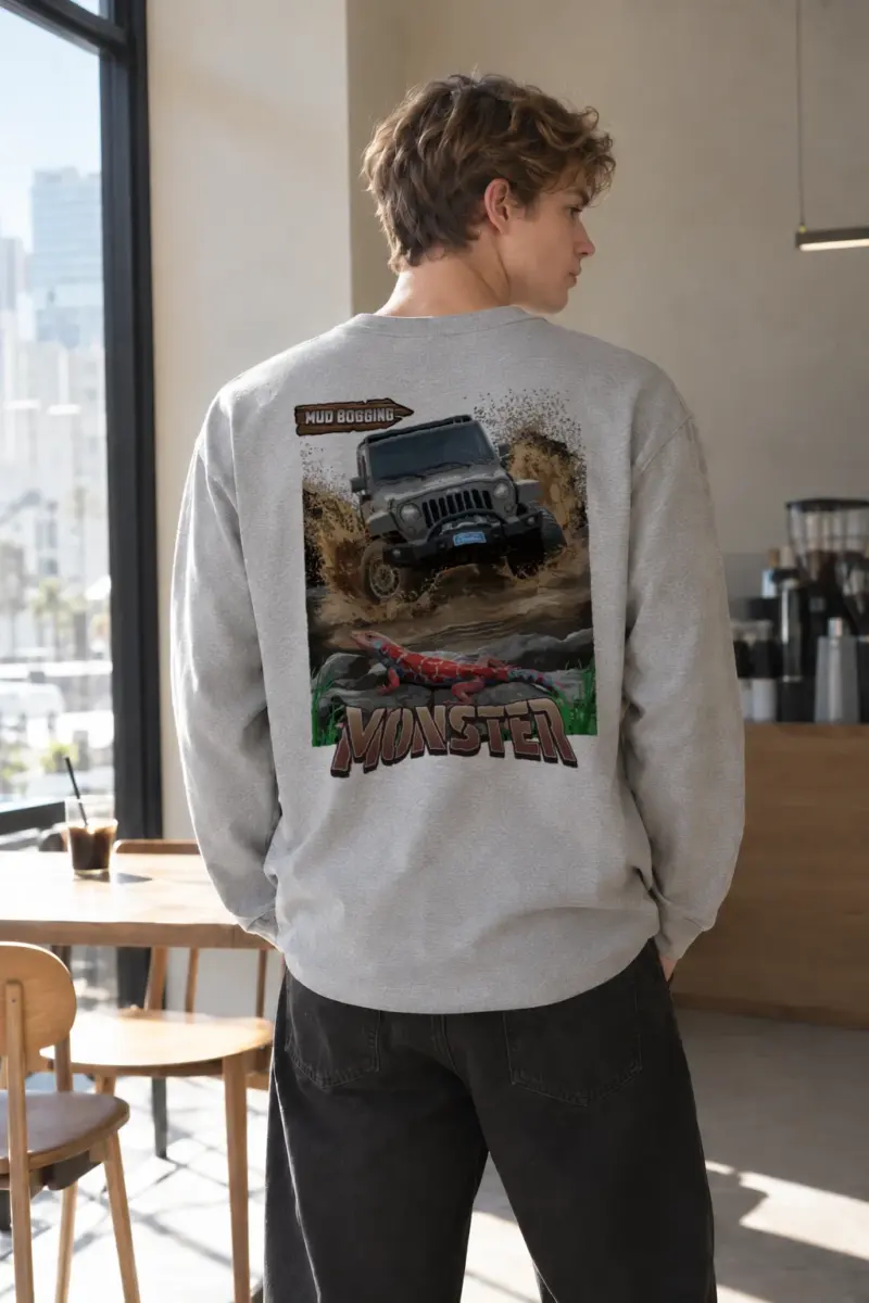 “Monster Car” Unisex Longsleeve T-shirt | Gildan 2400