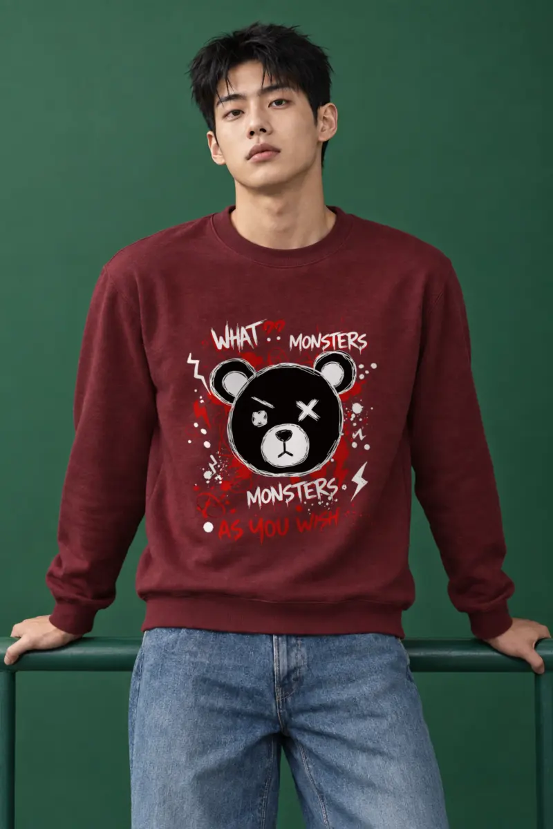 "Monsters As You Wish" Heavy Blend Unisex Crewneck Sweatshirt
