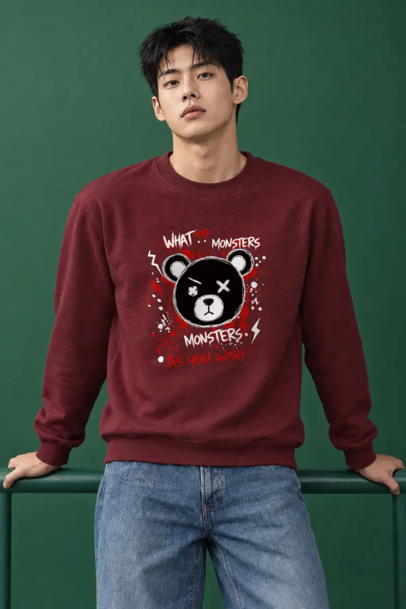 "Monsters As You Wish" Heavy Blend Unisex Crewneck Sweatshirt