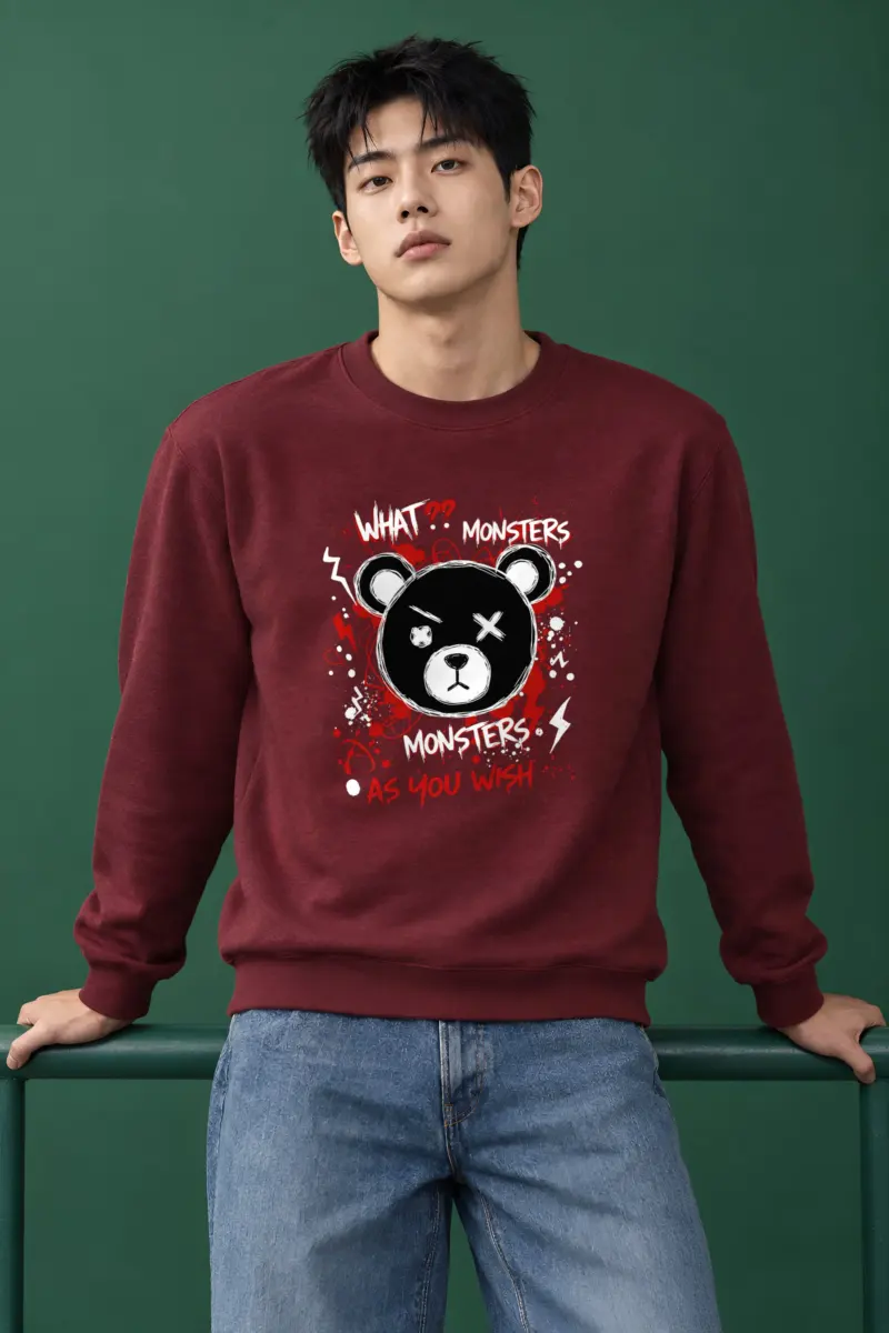 "Monsters As You Wish" Heavy Blend Unisex Crewneck Sweatshirt