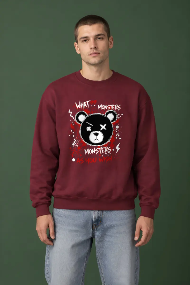 "Monsters As You Wish" Heavy Blend Unisex Crewneck Sweatshirt