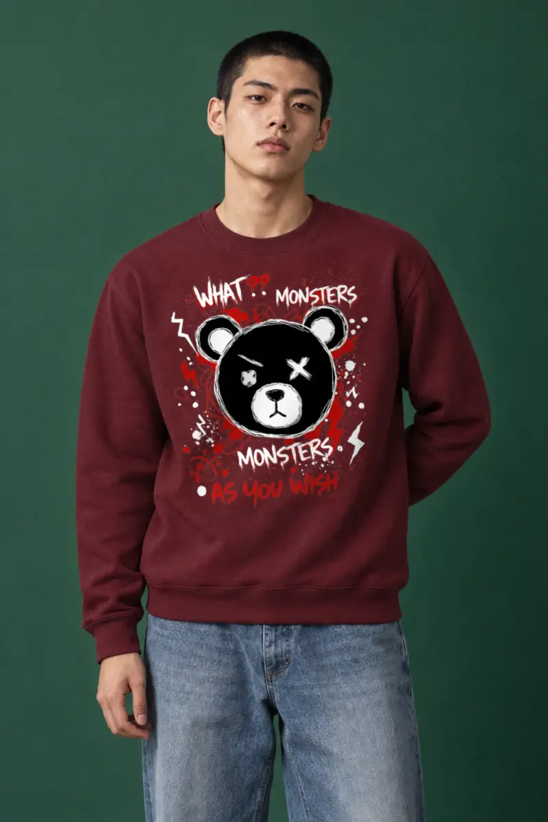 "Monsters As You Wish" Heavy Blend Unisex Crewneck Sweatshirt