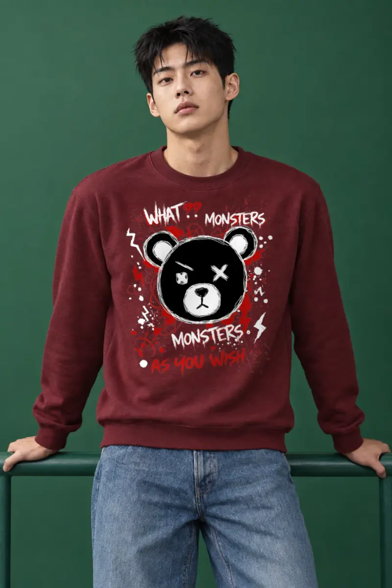 "Monsters As You Wish" Heavy Blend Unisex Crewneck Sweatshirt