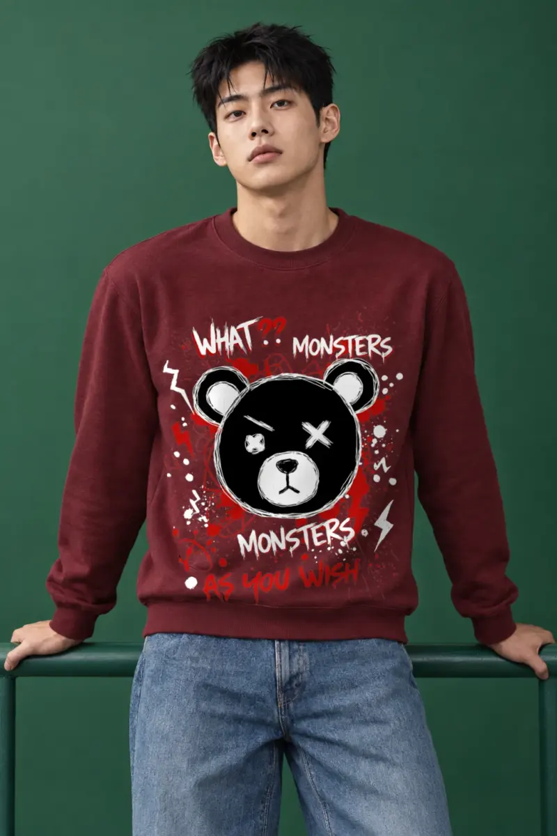 "Monsters As You Wish" Heavy Blend Unisex Crewneck Sweatshirt