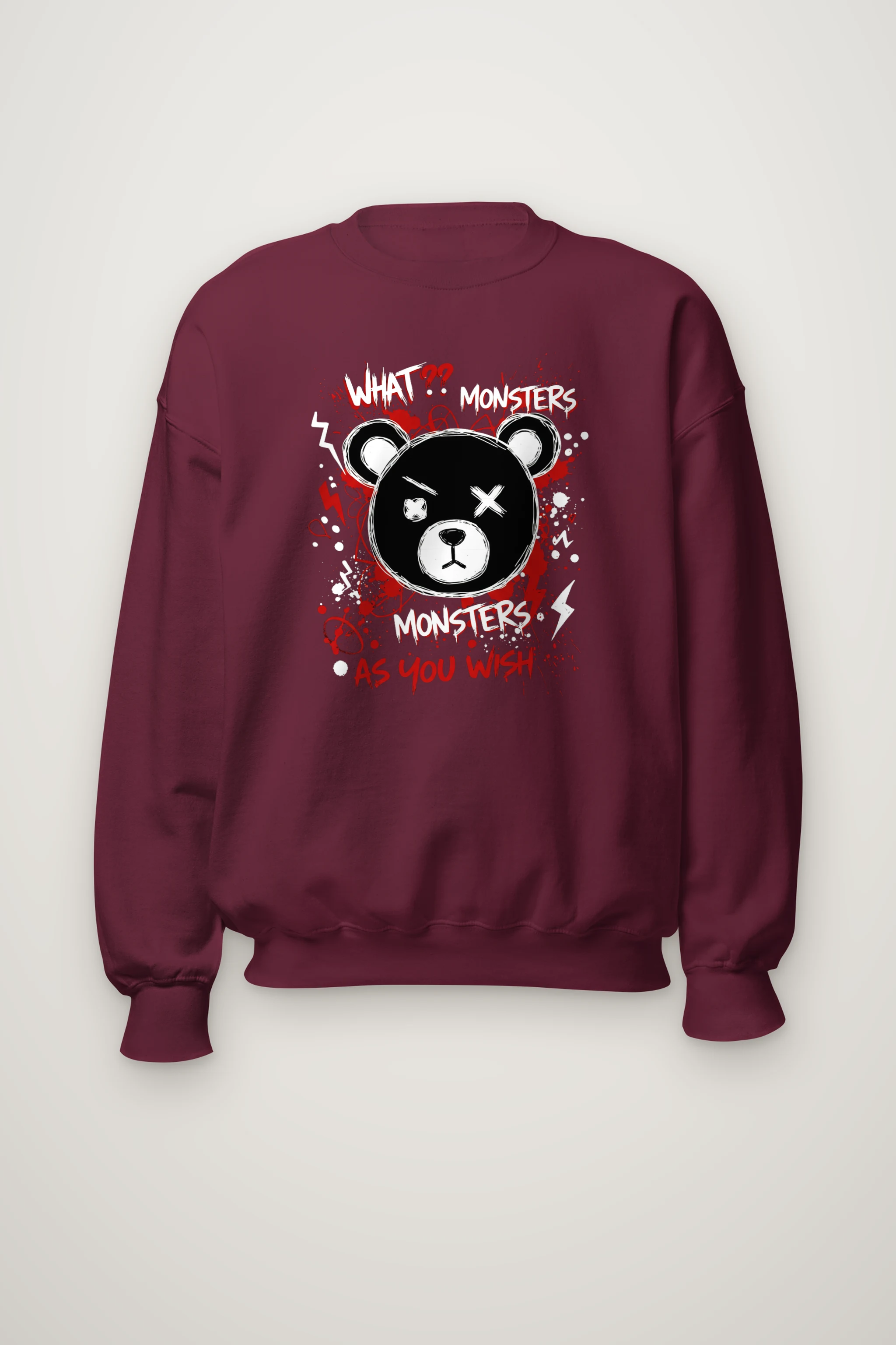 "Monsters As You Wish" Heavy Blend Unisex Crewneck Sweatshirt