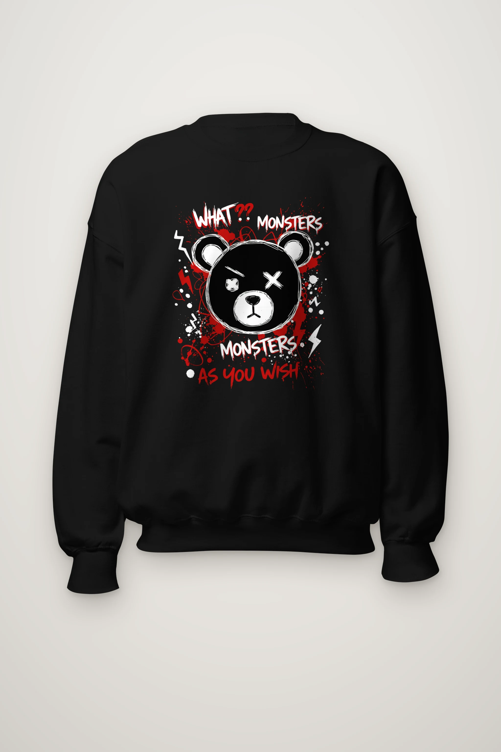 "Monsters As You Wish" Heavy Blend Unisex Crewneck Sweatshirt