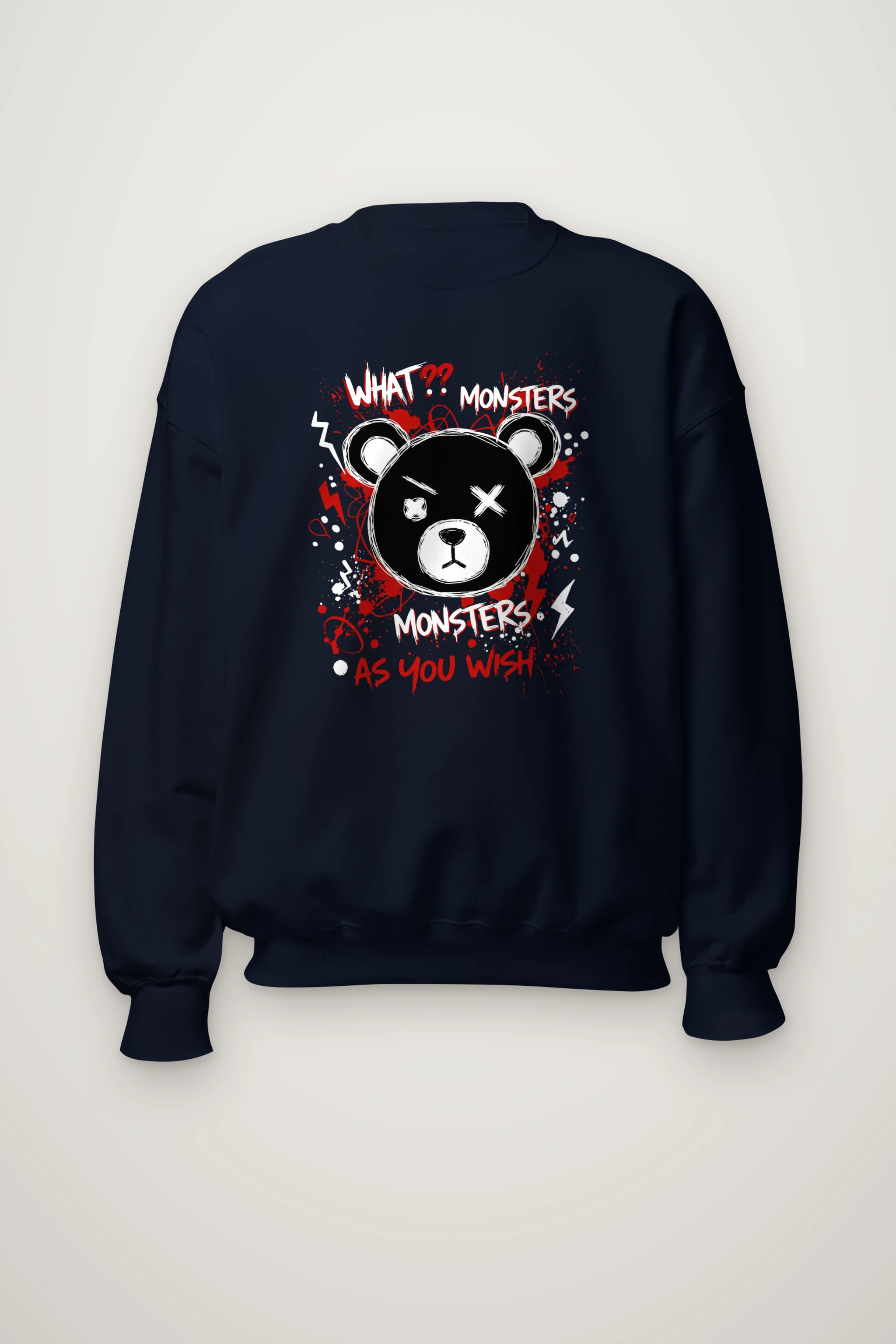 "Monsters As You Wish" Heavy Blend Unisex Crewneck Sweatshirt