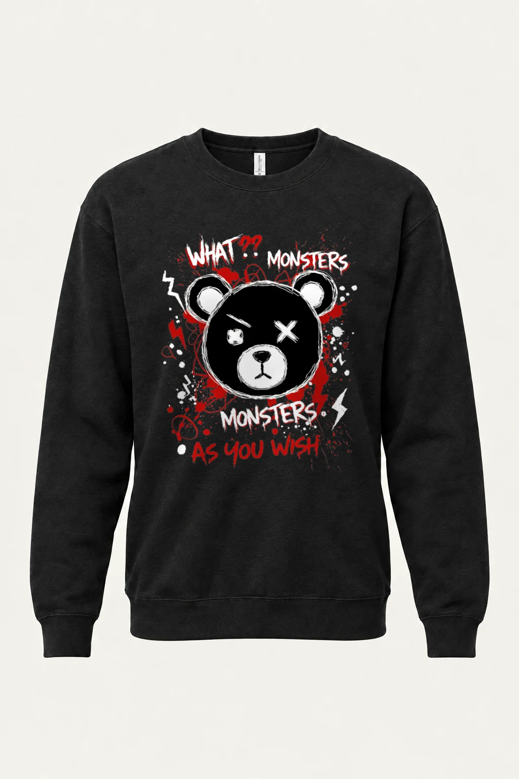 "Monsters As You Wish" Heavy Blend Unisex Crewneck Sweatshirt | Gildan 18000