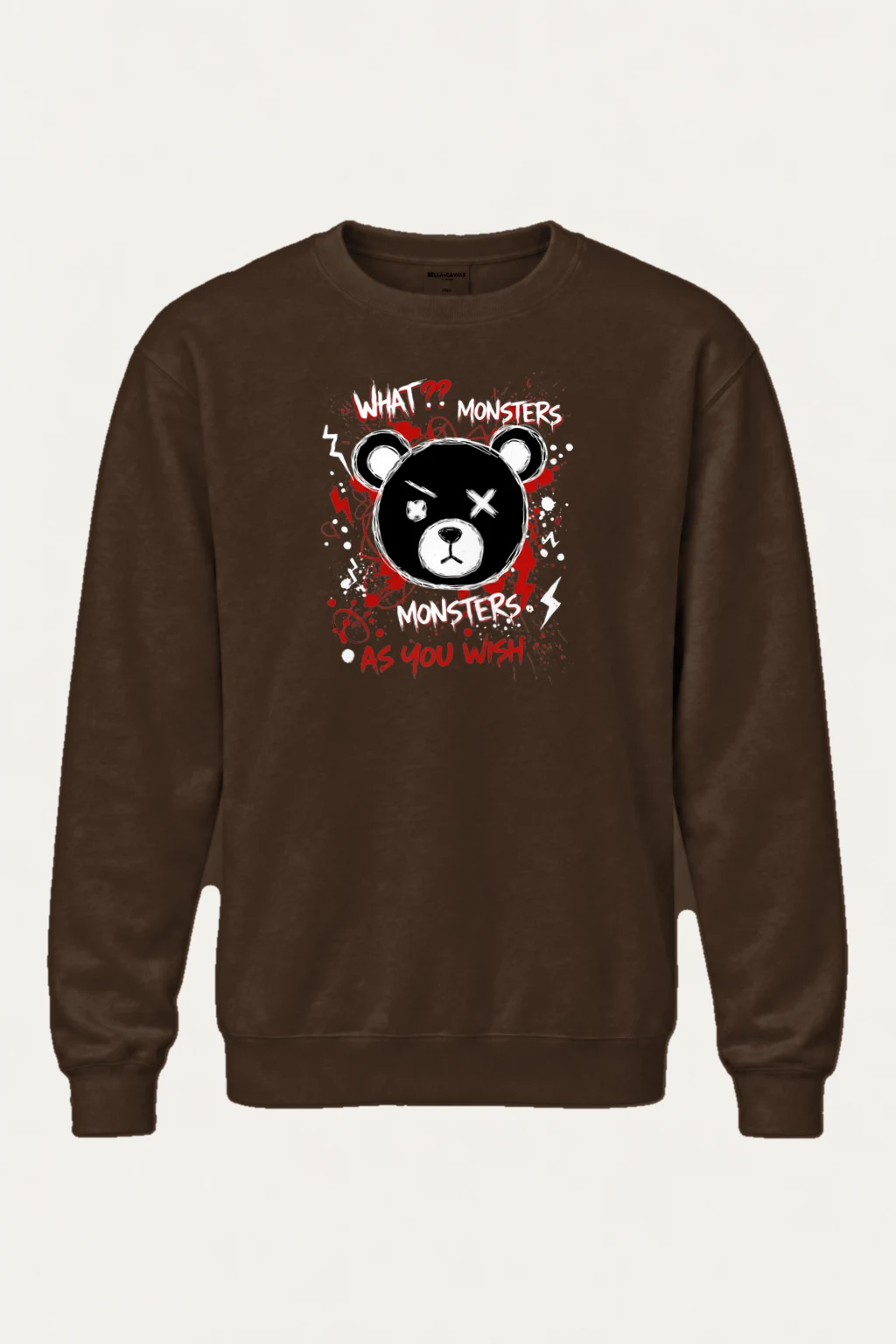 "Monsters As You Wish" Heavy Blend Unisex Crewneck Sweatshirt | Gildan 18000