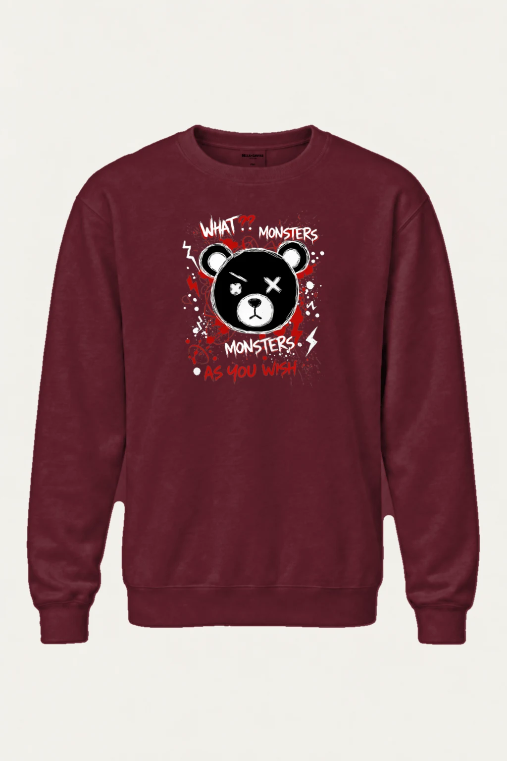 "Monsters As You Wish" Heavy Blend Unisex Crewneck Sweatshirt | Gildan 18000
