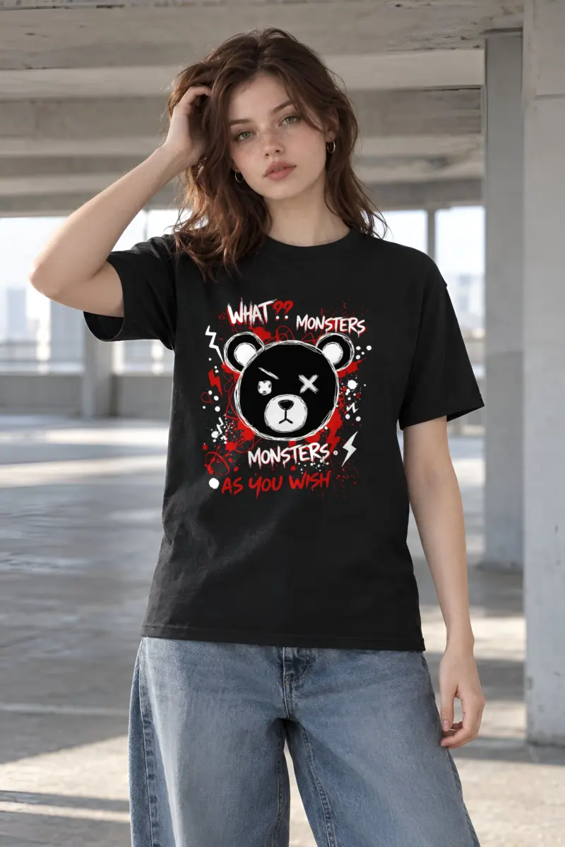 "Monsters As You Wish" Heavyweight Unisex Crewneck T-shirt
