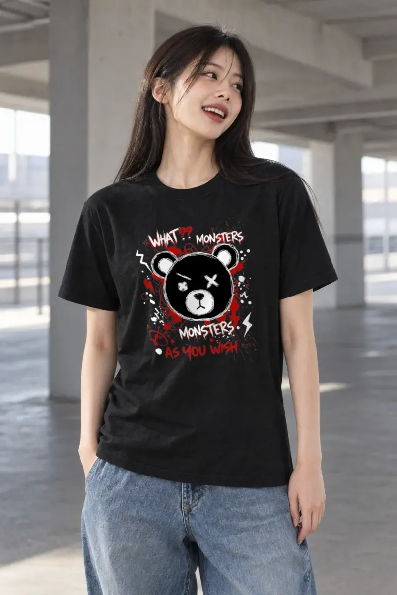 "Monsters As You Wish" Heavyweight Unisex Crewneck T-shirt