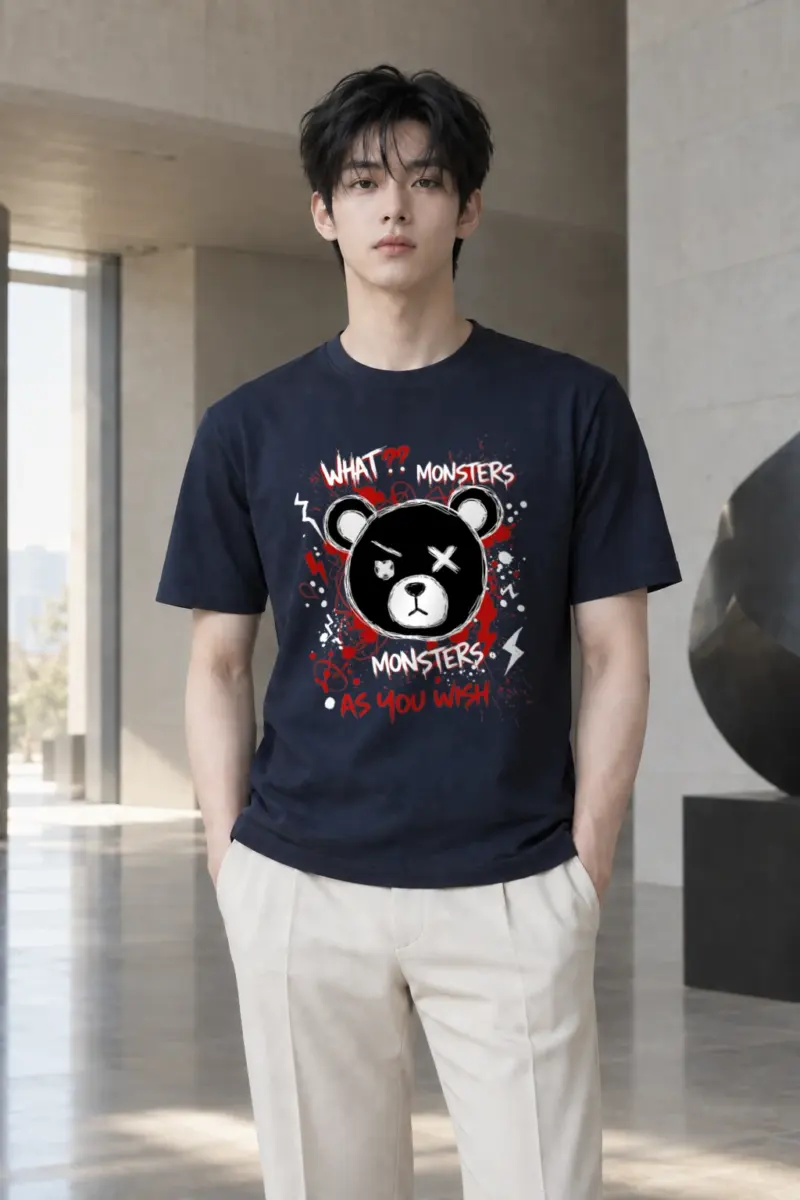 "Monsters As You Wish" Heavyweight Unisex Crewneck T-shirt | Gildan 5000