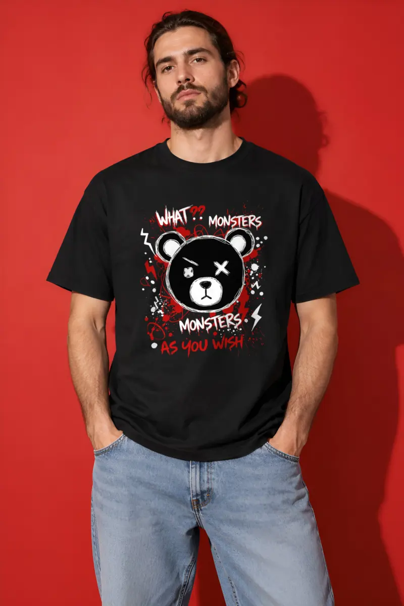 "Monsters As You Wish" Heavyweight Unisex Crewneck T-shirt