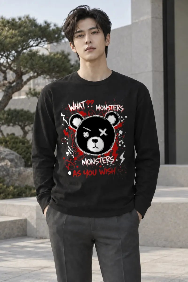 "Monsters As You Wish" Unisex Longsleeve T-shirt | Gildan 2400
