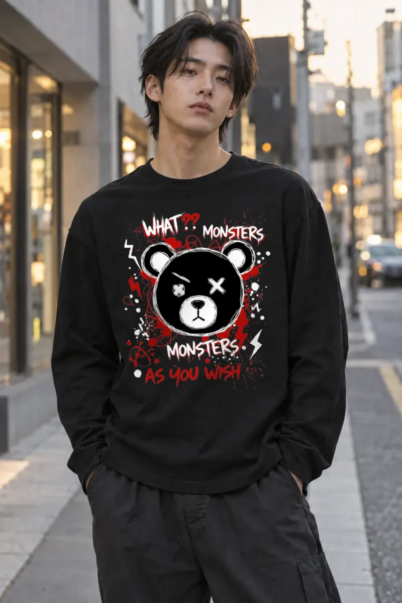 "Monsters As You Wish" Unisex Longsleeve T-shirt | Gildan 2400