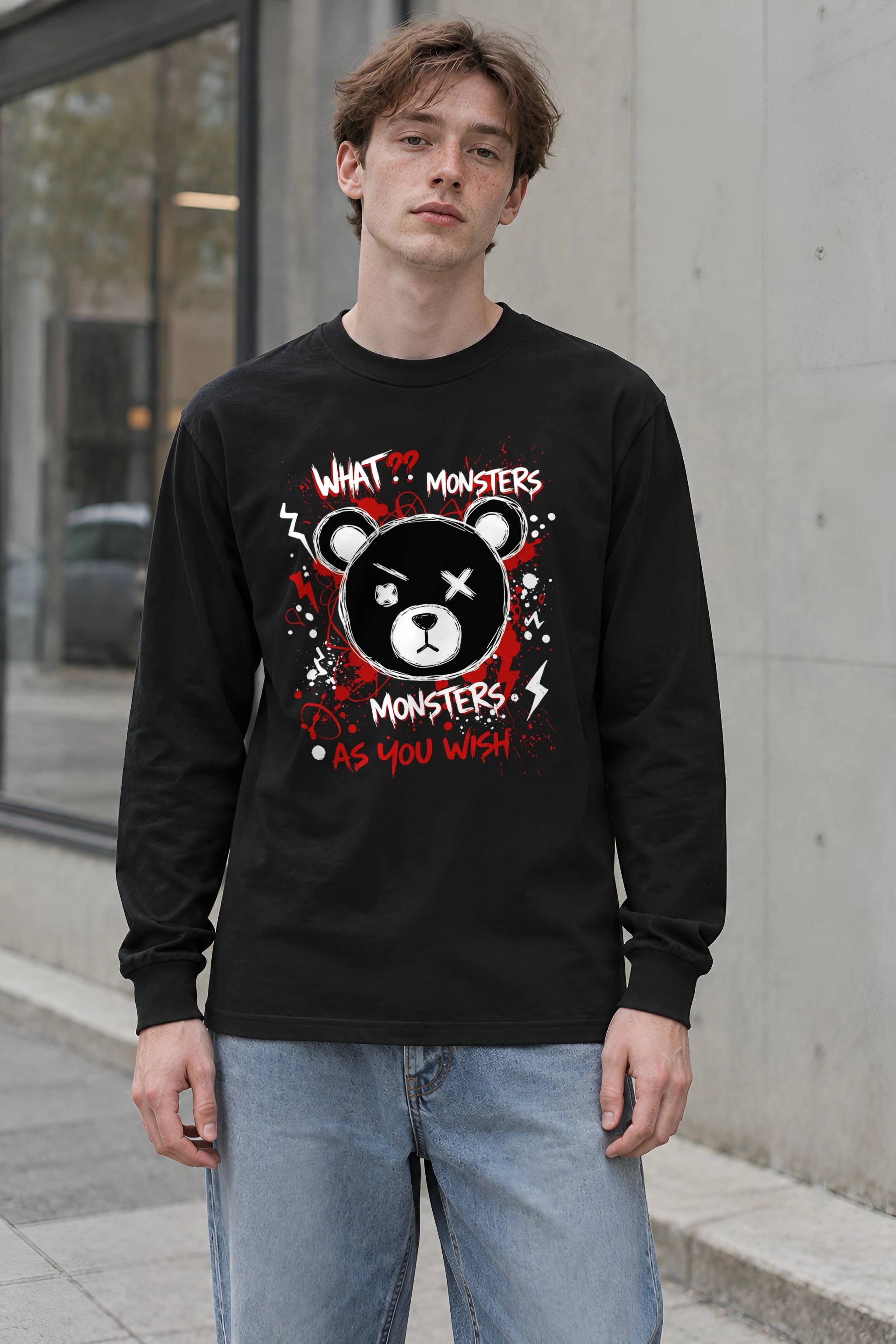 "Monsters As You Wish" Unisex Longsleeve T-shirt
