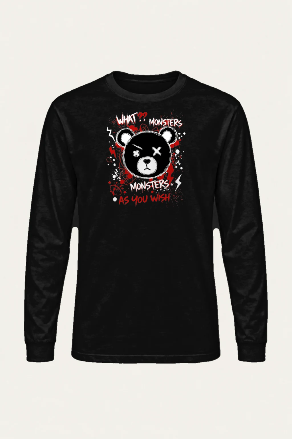 "Monsters As You Wish" Unisex Longsleeve T-shirt | Gildan 2400