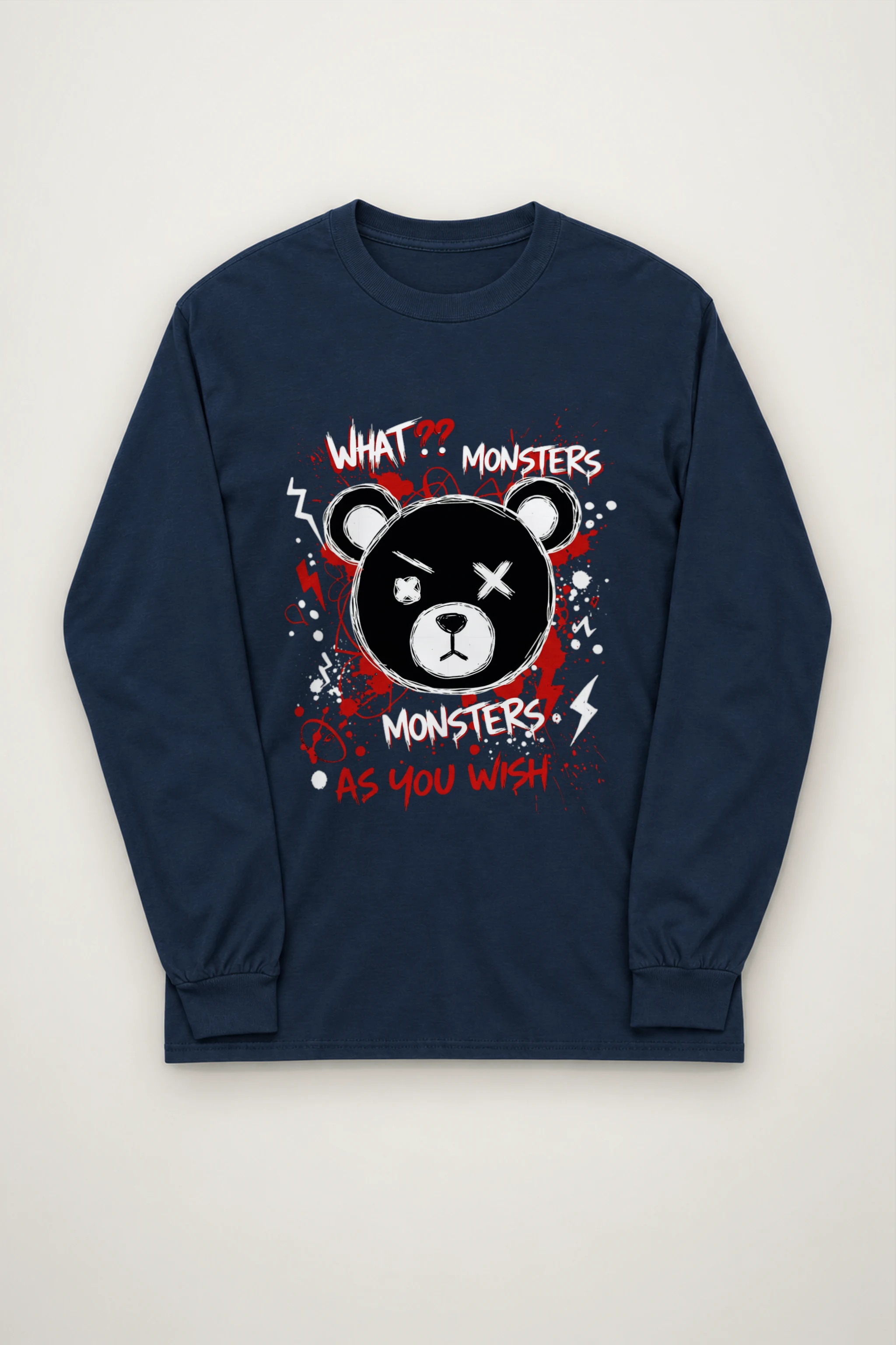 "Monsters As You Wish" Unisex Longsleeve T-shirt