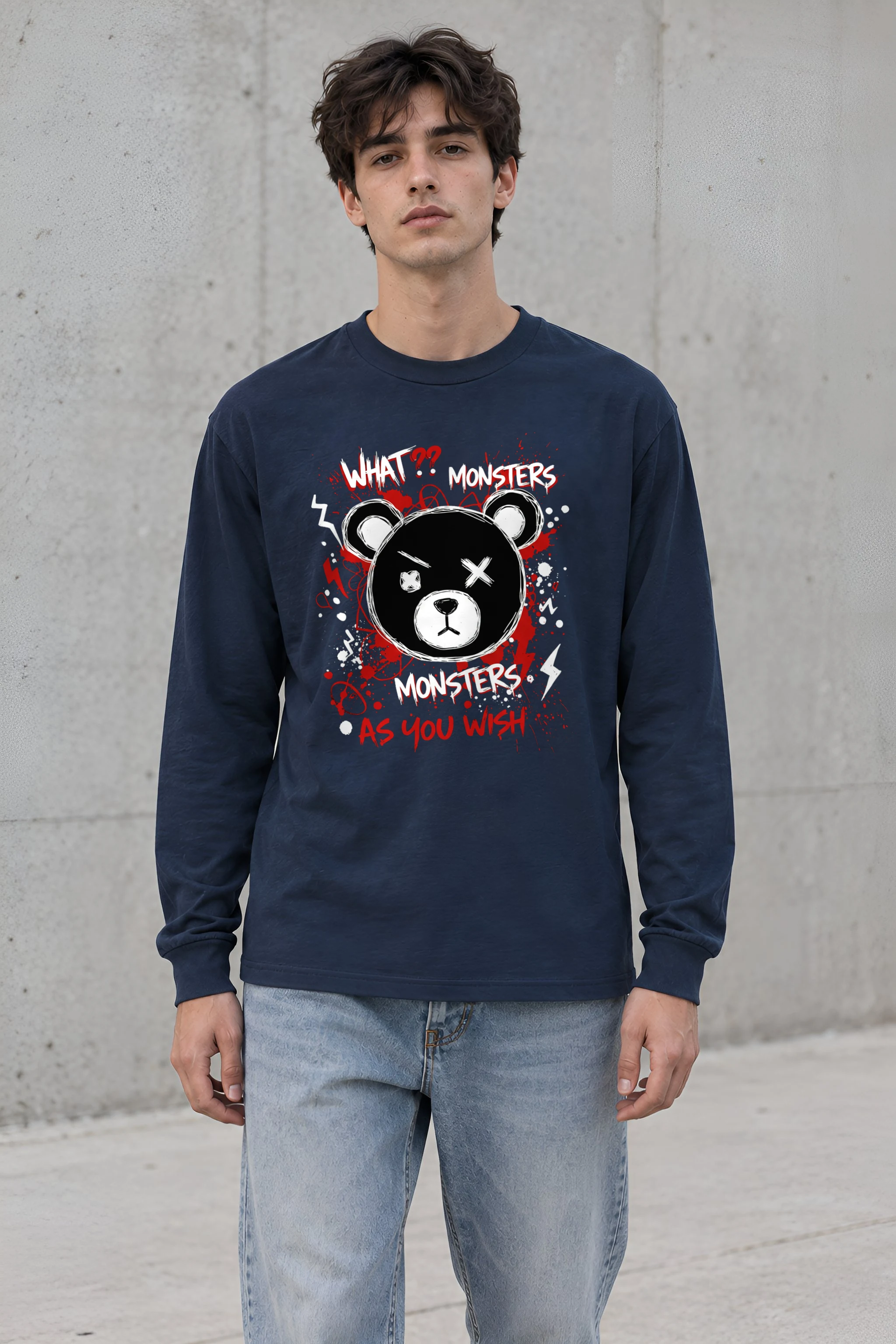 "Monsters As You Wish" Unisex Longsleeve T-shirt
