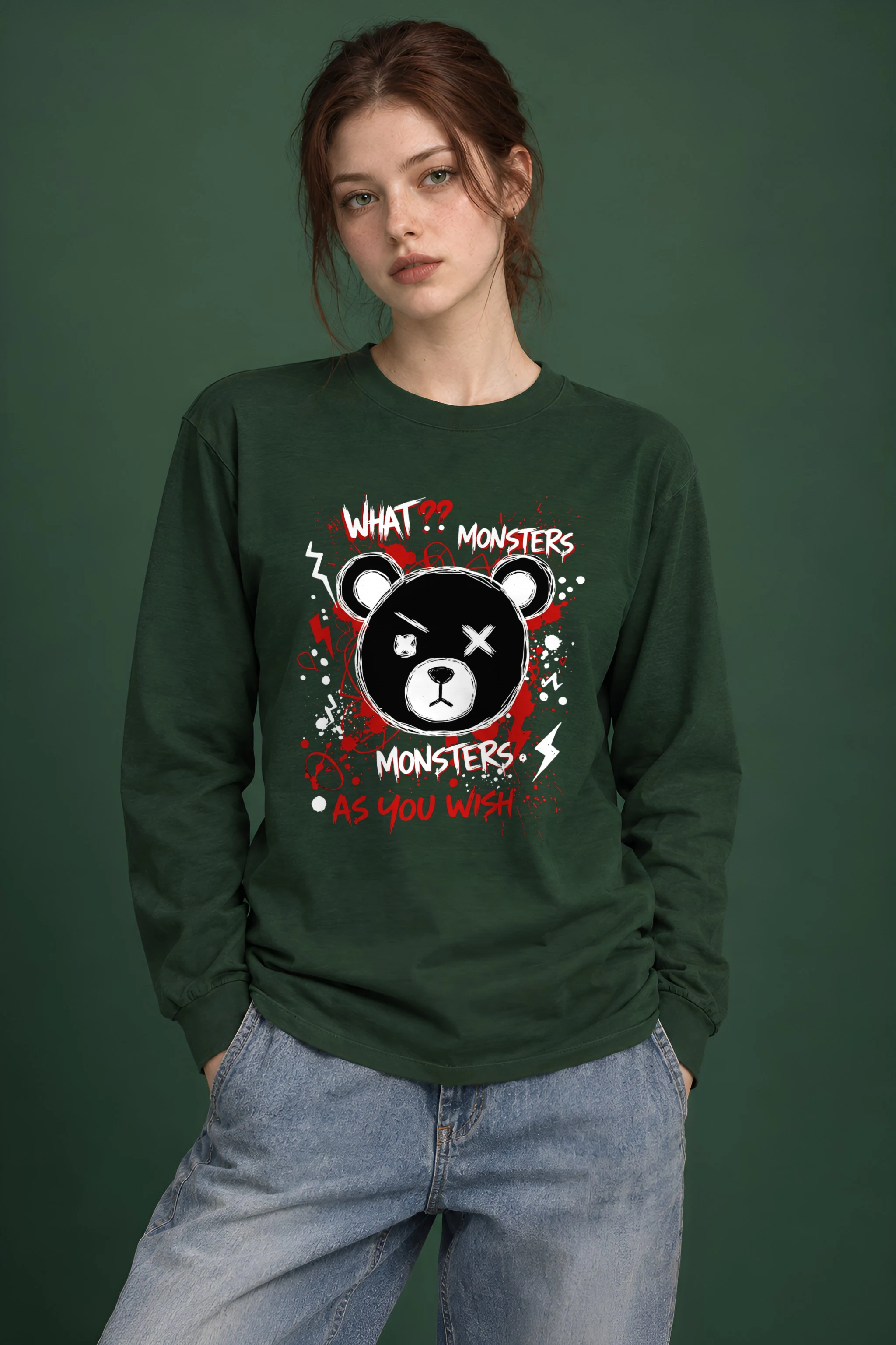 "Monsters As You Wish" Unisex Longsleeve T-shirt