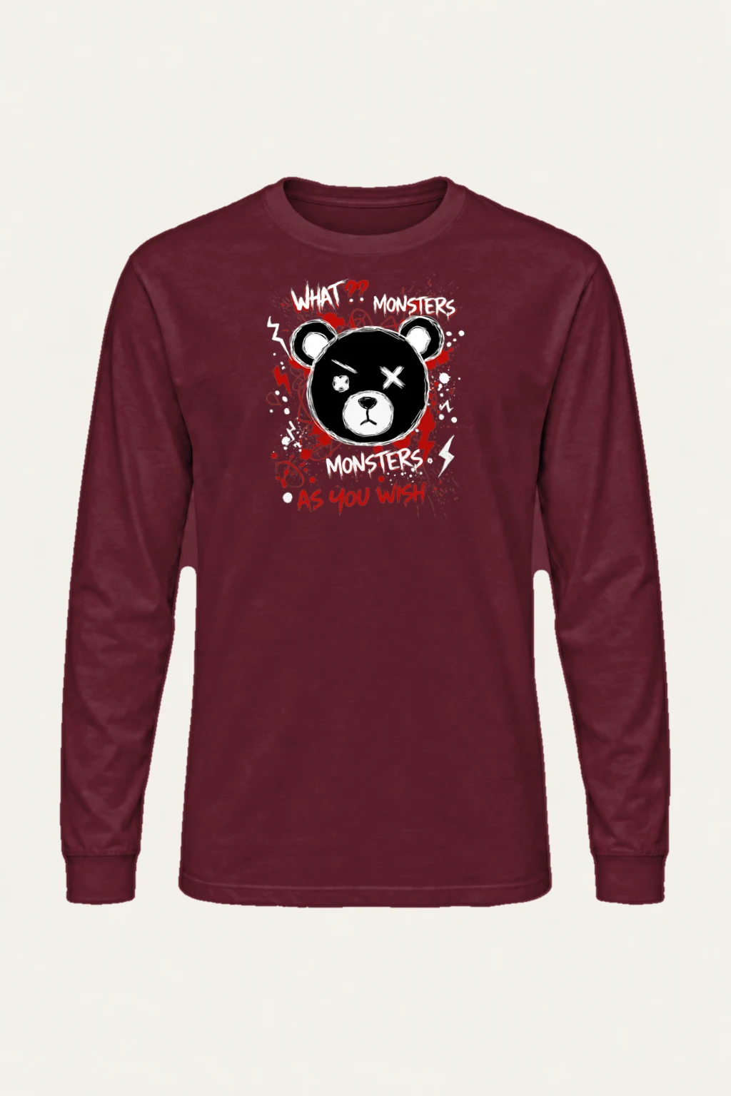 "Monsters As You Wish" Unisex Longsleeve T-shirt | Gildan 2400