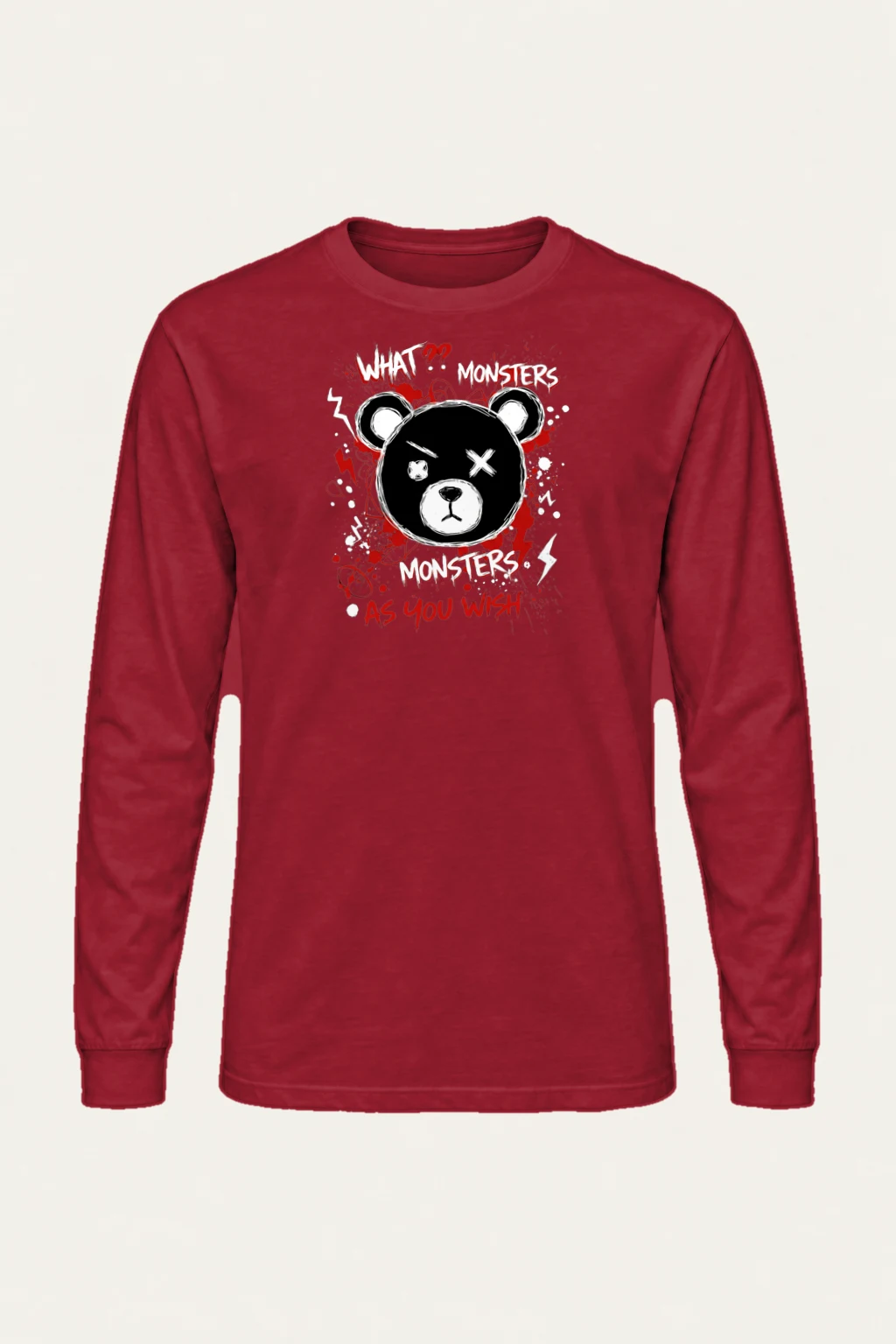 "Monsters As You Wish" Unisex Longsleeve T-shirt | Gildan 2400