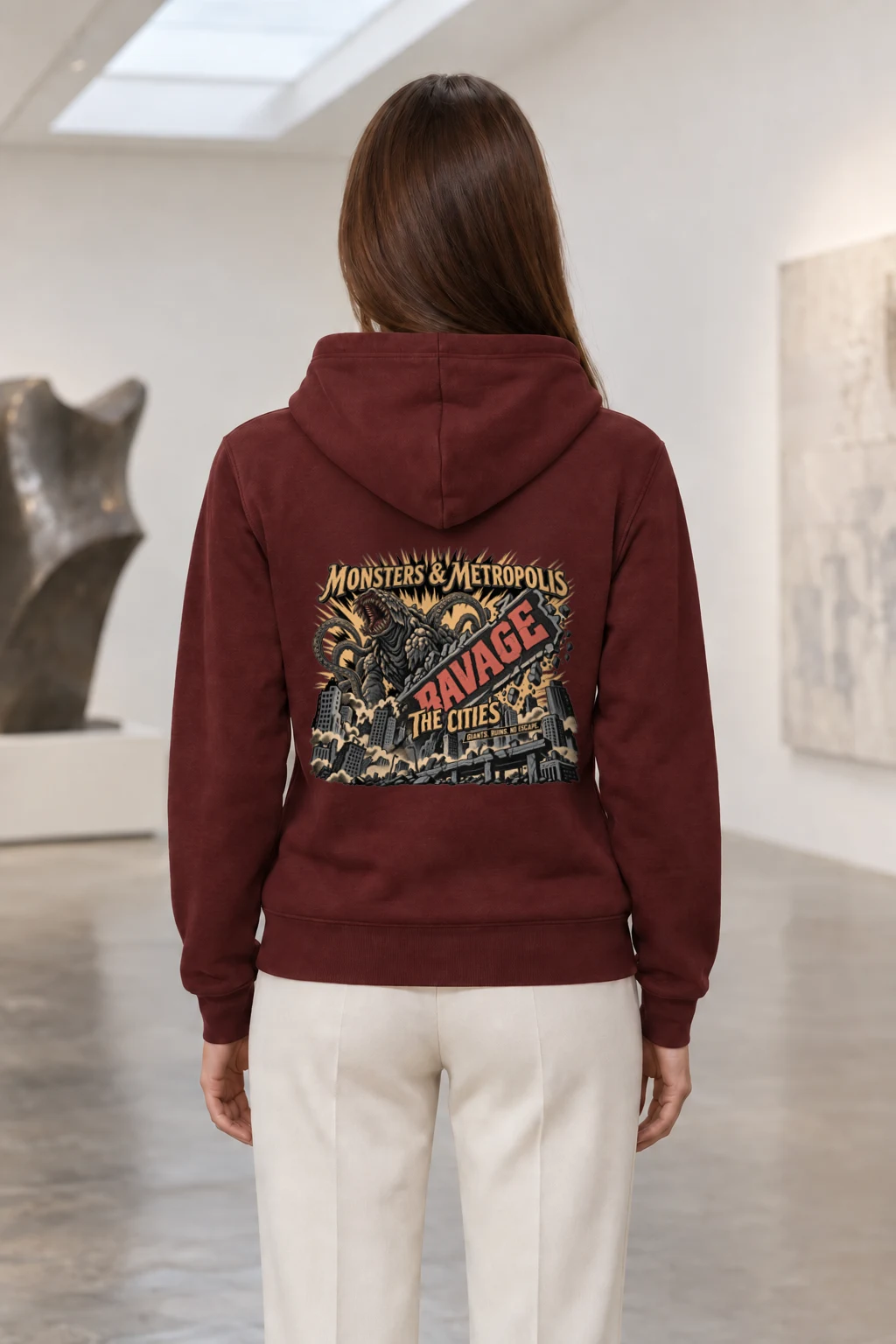 "Monsters & Metropolis" Heavy Blend Unisex Pullover Hoodie | Gildan 18500