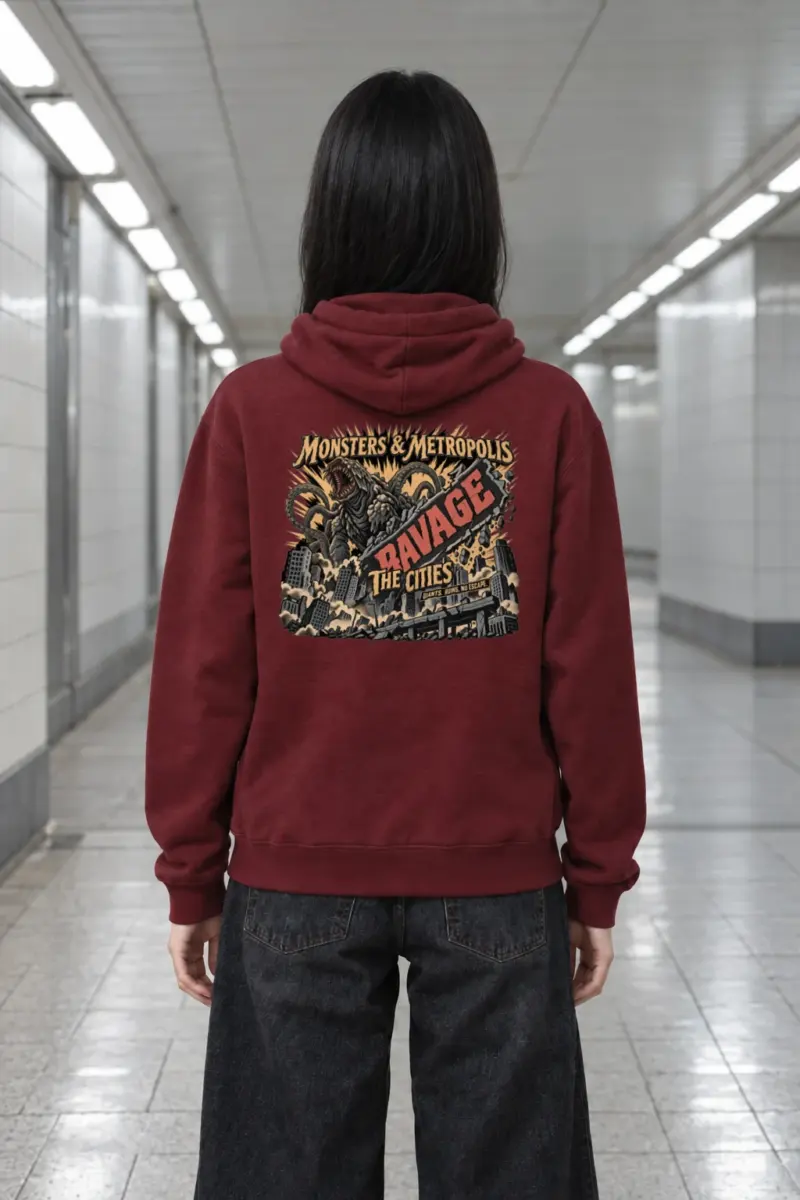 "Monsters & Metropolis" Heavy Blend Unisex Pullover Hoodie