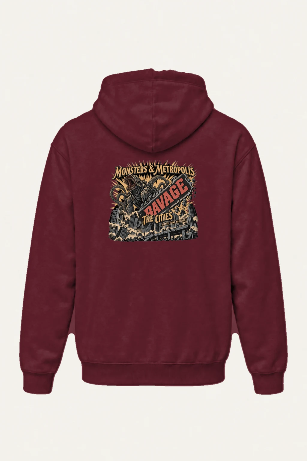 "Monsters & Metropolis" Heavy Blend Unisex Pullover Hoodie | Gildan 18500