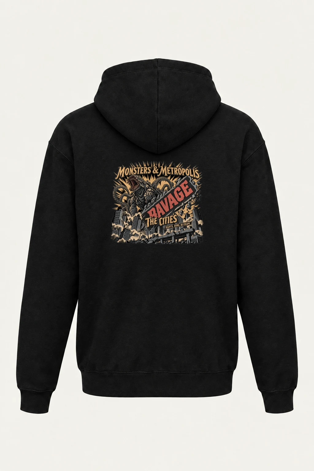 "Monsters & Metropolis" Heavy Blend Unisex Pullover Hoodie | Gildan 18500