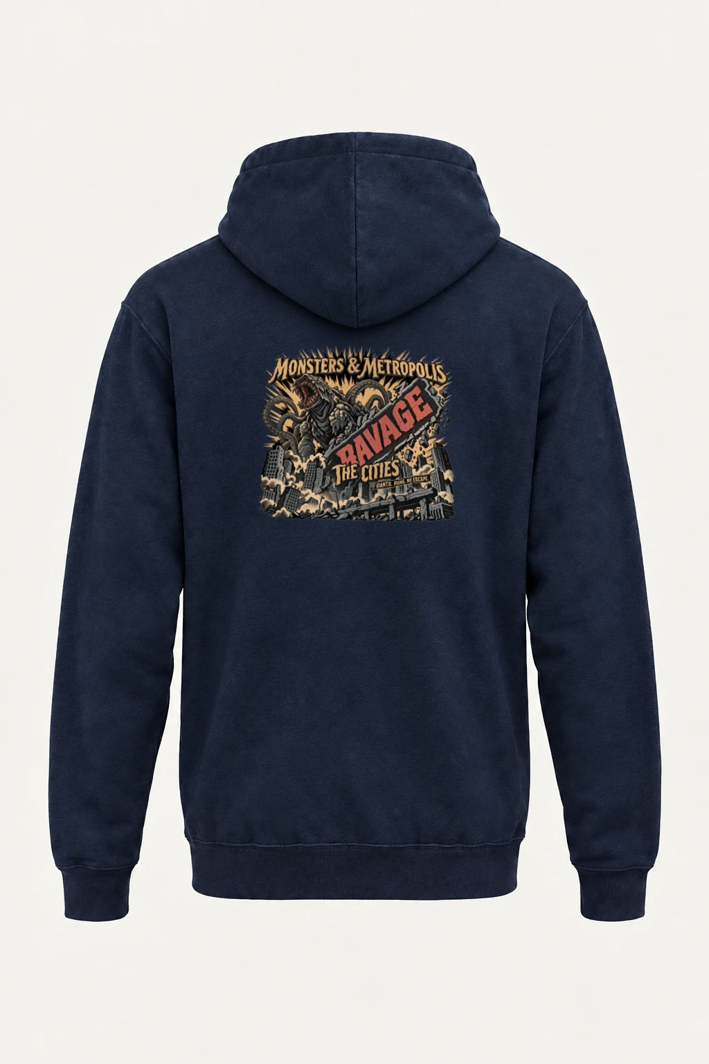 "Monsters & Metropolis" Heavy Blend Unisex Pullover Hoodie | Gildan 18500