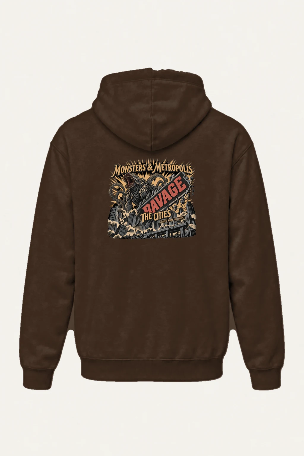 "Monsters & Metropolis" Heavy Blend Unisex Pullover Hoodie | Gildan 18500