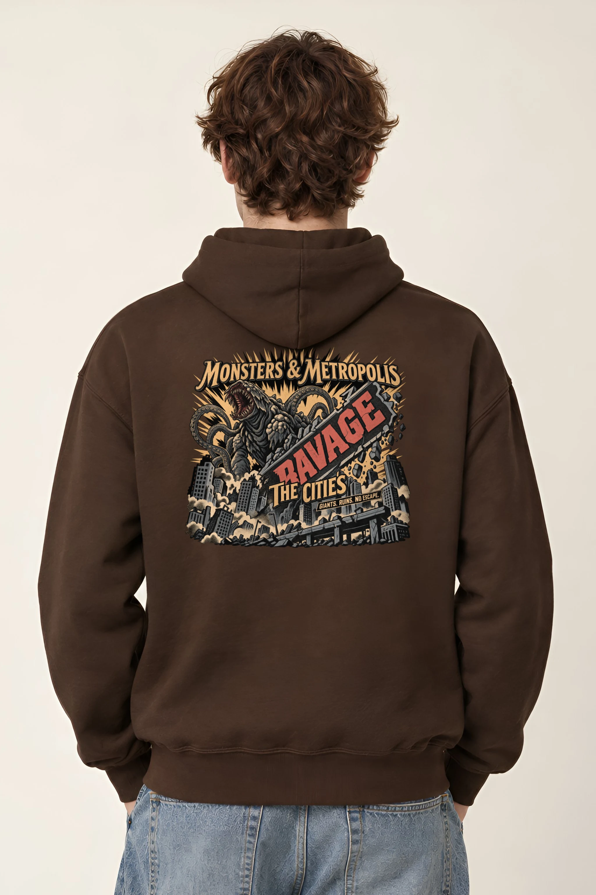 "Monsters & Metropolis" 1 Pullover Hoodie