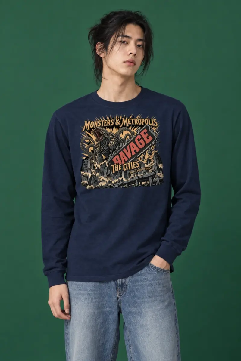 "Monsters & Metropolis" Unisex Longsleeve T-shirt | Gildan 2400